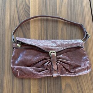 Vintage Kooba Belted Small Leather Brown Shoulder Bag